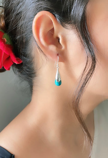 92.5 Silver Turquoise Droplets