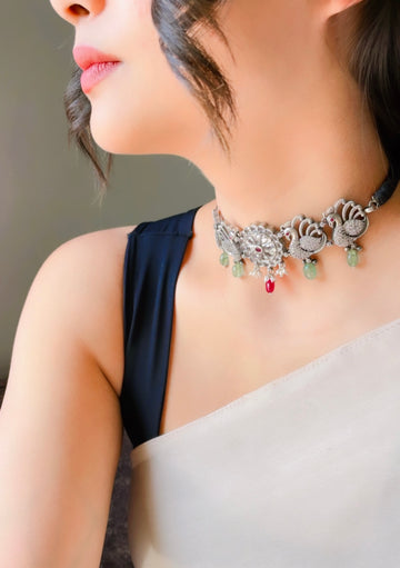 92.5 Silver Charvi Necklace