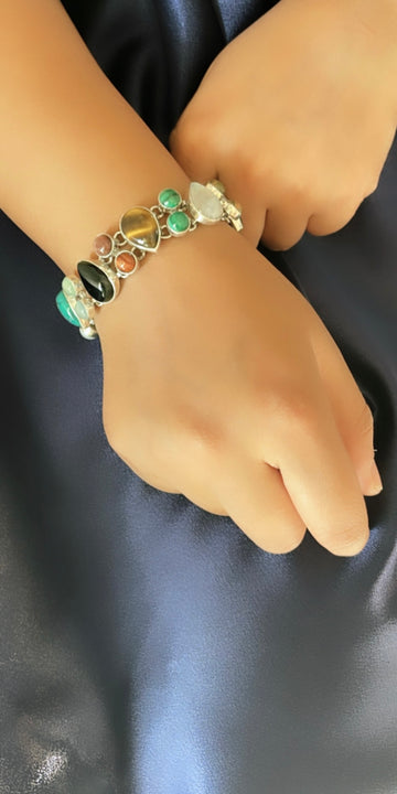 Multi-Color Stone Bracelet