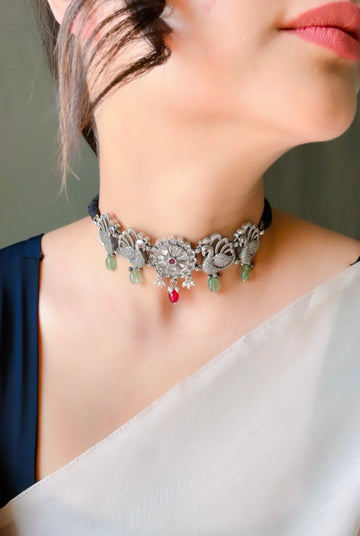 92.5 Silver Charvi Necklace