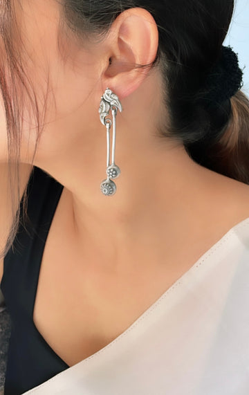 92.5 Silver Dhuni Earrings