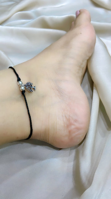 Pure Silver Vraksha Anklet