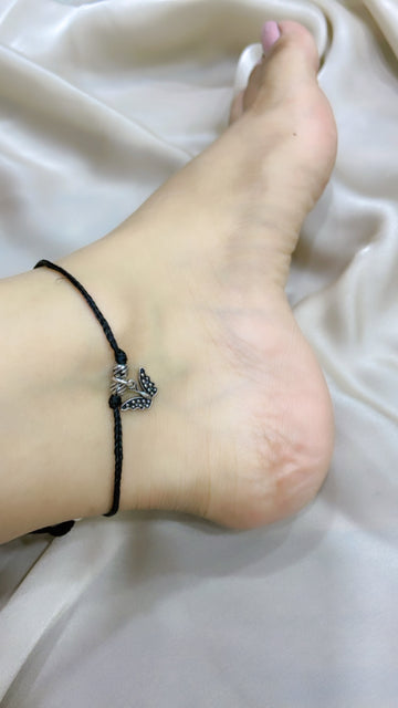 Pure Silver Titli Anklet