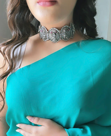 92.5 Silver Shehnai Choker