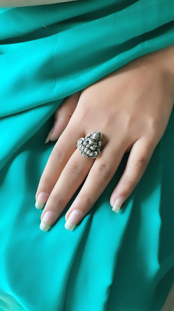 92.5 Silver Laxmi Ring