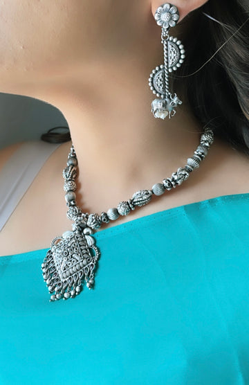 92.5 Silver Aarani Nakshatra Necklace