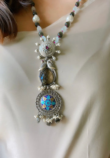 92.5 Silver Devasree Necklace