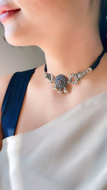 92.5 Silver Manasa Choker