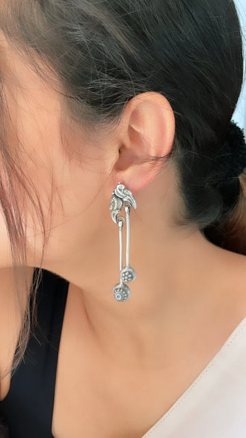 92.5 Silver Dhuni Earrings