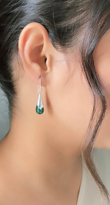 92.5 Silver Malachite Droplets