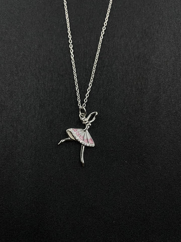 92.5 Silver Minimalistic Chloe Ballerina Pendant