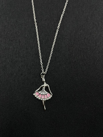 92.5 Silver Minimalistic Joy Ballerina Pendant