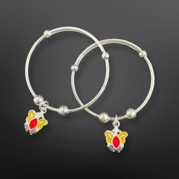 92.5 Silver Butterfly Baby Bangles