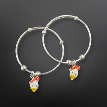 92.5 Silver Donald Duck Baby Bangles