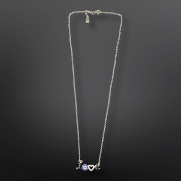 92.5 Silver Minimalistic Love Pendant with Silver Chain