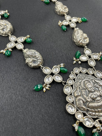 92.5 Silver Padmapriya Kundan Necklace